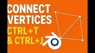 Connect Vertices in Blender with CTRL+T & CTRL+J!