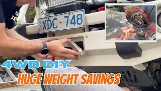 Steel Winch Cable Removal & Synthetic Rope Install - Tips, Mistakes & Weight Savings
