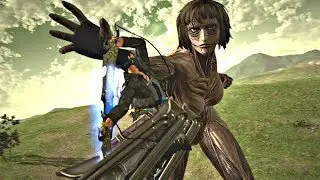 ATTACK ON TITAN 2 - Black Female Titan EPIC BOSS FIGHT (PS4 PRO)