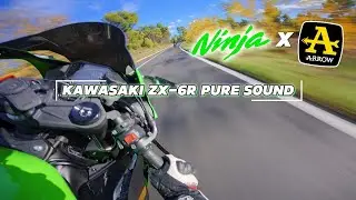KAWASAKI ZX6R ARROW PURE SOUND - POV RIDE - 4K