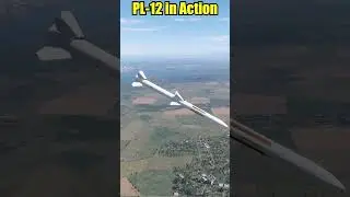 Chinese PL-12 Missile in Action | Modern BVR Combat #Shorts