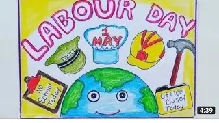 World Labour Day Drawing |Stop Child Labour Poster |Labour Day Easy Poster Drawing