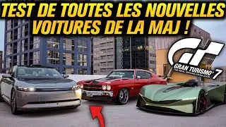 On Test & Améliore TOUTES les NOUVELLES VOITURES de la MAJ de GRAN TURISMO 7 !