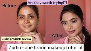 Doing my makeup using all the products from zudio | zudio one brand makeup tutorial