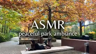 ASMR ♡ peaceful park ambience ♡ fountain water sounds