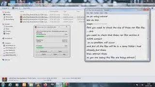 How to extract the Pc  Game Rar files which are numbered into one file
