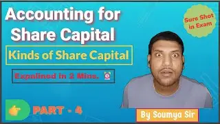 Kinds of Share Capital Explained in 2 Minutes | Accounting for Share Capital Part-4