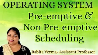 Pre-emptive Non pre-emptive CPU scheduling algorithm