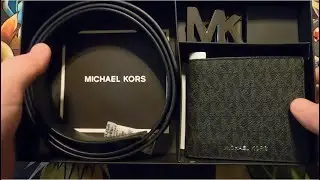 #411 Unboxing: Michael Kors Belt and Wallet Boxed Set! $228 Awesome Belt and Bifold Wallet 🔥