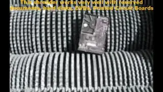 Shredding confidential documents, PCBs, DVDs, Hard Disks