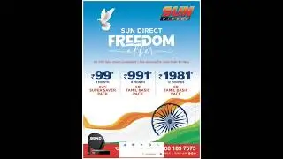 SUN DIRECT FREEDOM offerfor 30+ days churn customers / box inactive for more than 30 days #dth