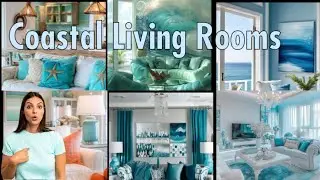 Coastal Living Room | decor with zee #homedecor #interiordesign #home #livingroom #coastal