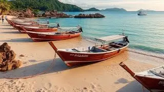 Beautiful Phuket Beaches in 4K (Ultra HD) - Urban Relax Video from Thailand with Music