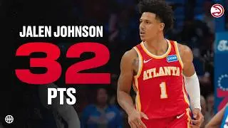 Jalen Johnson drops 32 points & 10 rebounds in Hawks Win over 76ers