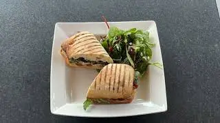 Bluebell Falls Goat Cheese & Sundried Tomato Panini with Seasonal Salad & Pine Nuts