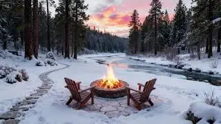 Snowy Night Jazz Lounge Live  Winter Caf&eacute; Experience