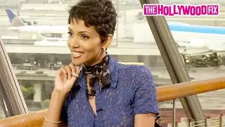 Halle Berry Is Absolutely Stunning For 'Executive Decision' Movie Interview At The Chicago Airport