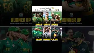 South Africa on the rise at ICC events!🔥#cricket #cricketlover #cricketshorts #cricketnews #worldcup