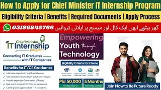 Chief Minister Punjab IT Internship Program 2025 | CM IT Internship Program 2025 | Paid Internship