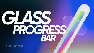 Liquid glass progress bar effect animation in figma | Figma design | Figma tutorial