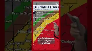 TORNADO THREAT: Arkansas could get tornadoes Friday.
