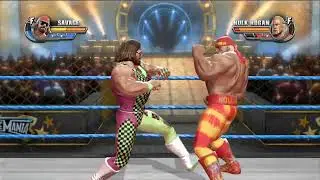 WWE ALL STARS: MACHO MAN RANDY SAVAGE VS HULK HOGAN #WWE #AEW #GAMEPLAY PS3