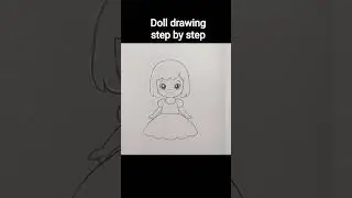 doll drawing step by step #drawing #drawingtutorials #art #drawingideas #easydrawing #dolldrawing
