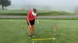 Golf Putting on a Yardstick to Make Short Putts - Cindy Miller