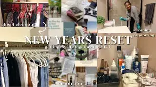 GETTING MY LIFE TOGETHER FOR 2023 | cleaning, organizing, goal setting + planning