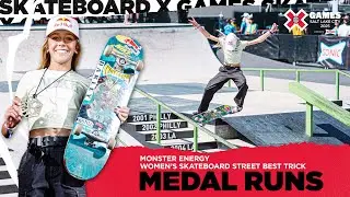 Monster Energy Women&rsquo;s Skateboard Street Best Trick: Top 3 Runs | X Games Salt Lake City 2025