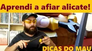 Aprendi como afiar alicate de corte com lima  - Aprendi como amolar alicate de corte com lima