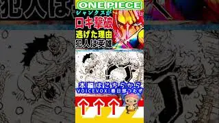 【ワンピースシャンクスの謎行動！1 】(予想妄想) #ワンピース #山賊王 #onepiece