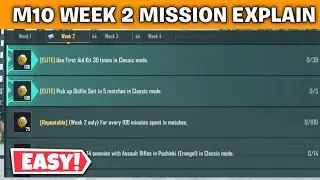 BGMI WEEK 2 M10 ROYAL PASS MISSION EXPLAIN IN HINDI | PUBG MOBILE M10 RP WEEK 2 MISSION EXPLAIN