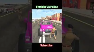 🚓😂 Franklin Vs Police | Indian Gaming | GTA india style | shorts | Indian thar | #gaming
