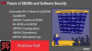SAINTCON 2024 - Andrew Hall - Importance of Software Bill of Materials (SBOMs)