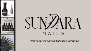NEW Prettiest Holo Cat Eye Gel Collection | Sundara Nails | Hema & TPO Free | Swatch With Me