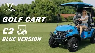 Model C 2-seater blue golf cart