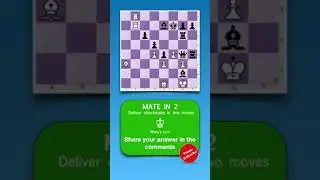 Mate in 2 #shortd #chess #chesspuzzle