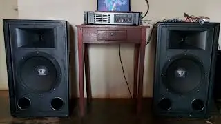 Meu primeiro amplificador de som profissional - Audio Leader ALS 4000 - que m&aacute;quina top!!!!