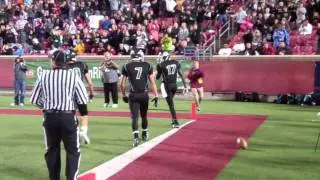 Trinity's James Quick goal line flip