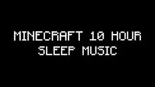 Minecraft Music & Soft Rain 10 Hours With Black Screen