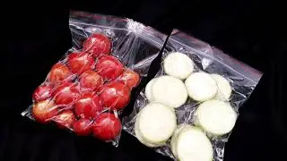 FĂRĂ APARAT SPECIAL, cum vidăm alimente &icirc;n doar 5 secunde? Вакуумная упаковка! | Reghina Cebotari