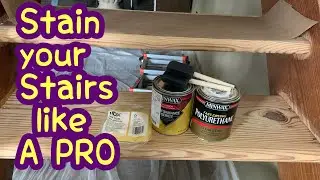 How to Stain Stairs | DIY Friendly