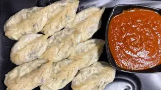 Momo recipe with three types of shapes/ thin layer bazaar se ache momo 