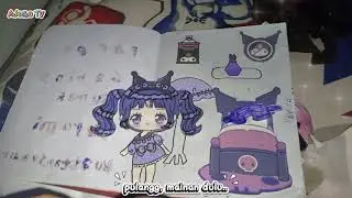 Paper Gaming buatan sendiri !!! Membeli boneka kelinci 💕 - Adeeba TV