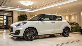 2025 Maruti Suzuki swift white color in luxury showroom hd 
