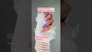 Con o senza fiori? Ti piacciono i decori? #nails #naildesign #nailpolish #gelnails #nailtutorial