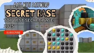 Best secret base with password in minecraft bedrock/java 2025 || top secret base || @King_Gamerz-1B