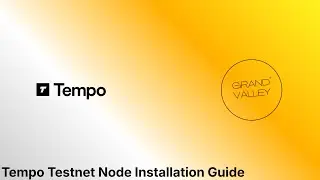 How to Set Up Tempo Testnet Node in 4 Minutes Using Valley of Tempo