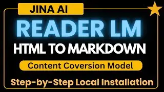 JINA Reader-LM - Convert HTML to Markdown - Install Locally
